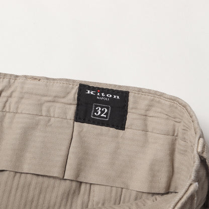 近年モデル スリム ストレート ストレッチ リネン トラウザー スラックス パンツ (UFPP79J06P73) / MADE IN ITALY