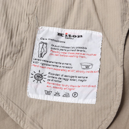 近年モデル スリム ストレート ストレッチ リネン トラウザー スラックス パンツ (UFPP79J06P73) / MADE IN ITALY