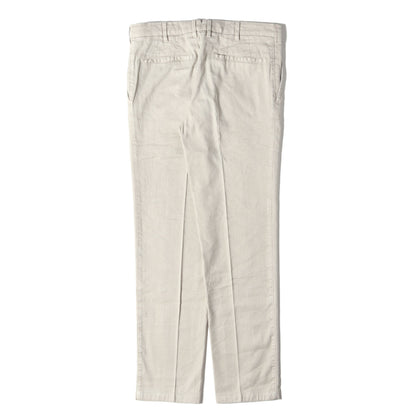 近年モデル スリム ストレート ストレッチ リネン トラウザー スラックス パンツ (UFPP79 8G0808) / MADE IN ITALY