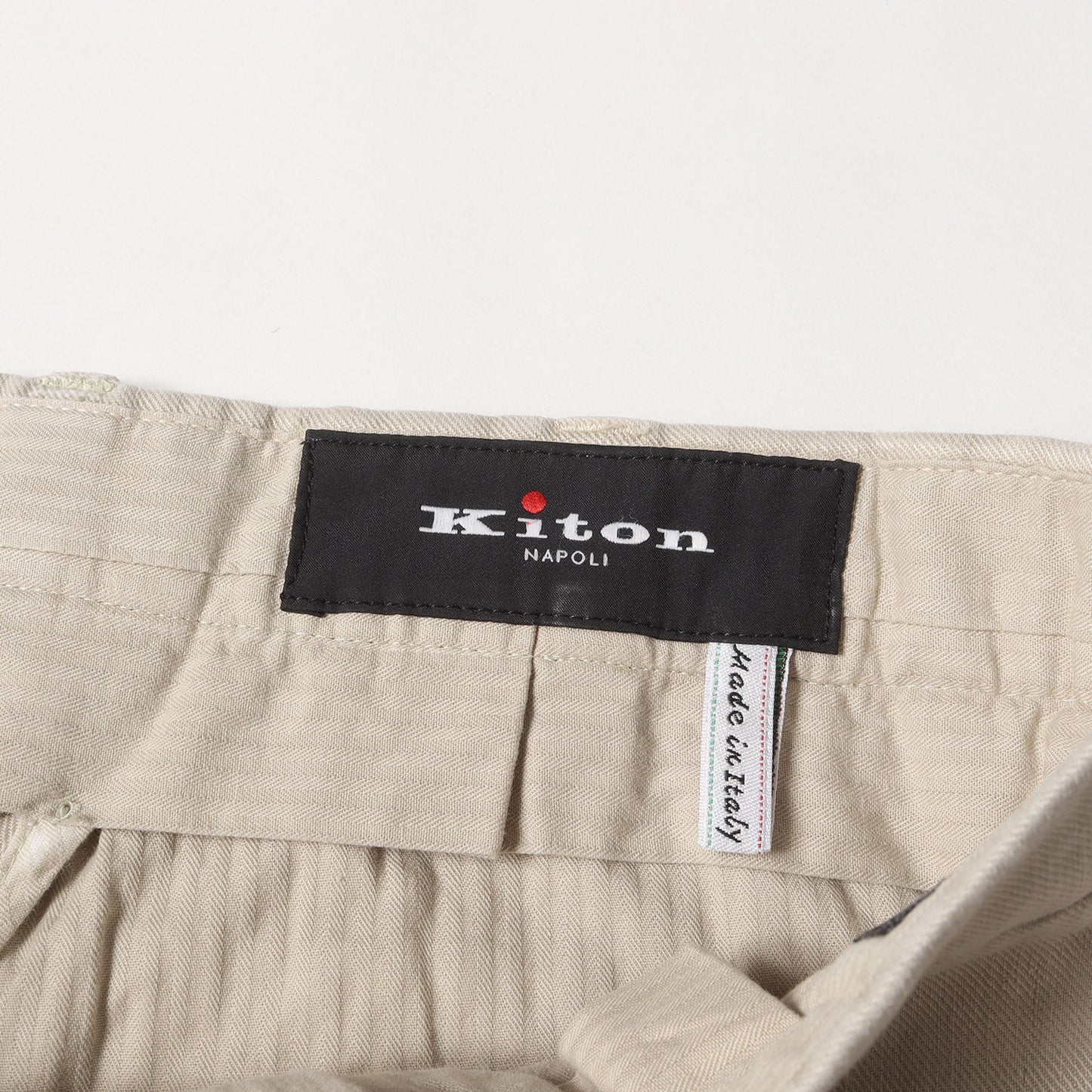 近年モデル スリム ストレート ストレッチ リネン トラウザー スラックス パンツ (UFPP79 8G0808) / MADE IN ITALY