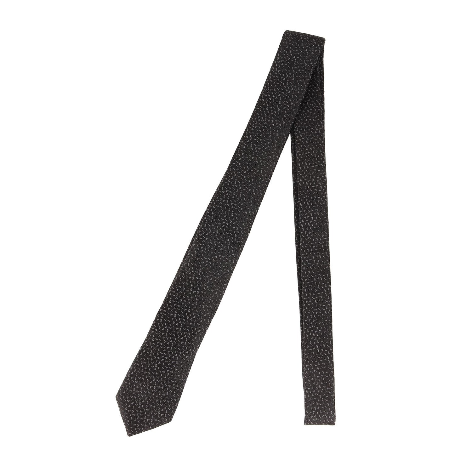 YSL ロゴ ジャガード ナロータイ