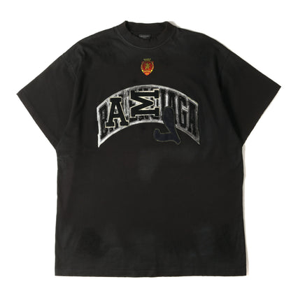 23SS クラッシュダスト加工 ワッペンTシャツ