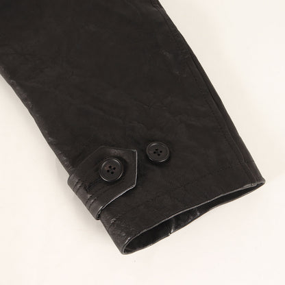 ラムレザー トレンチコート