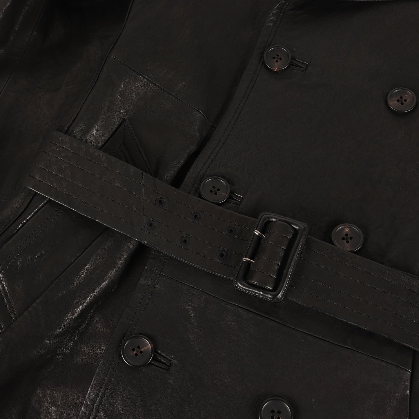 ラムレザー トレンチコート