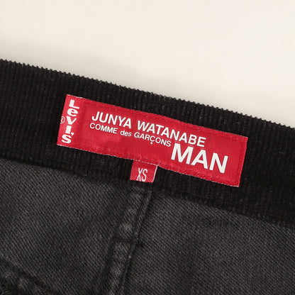 × Levi's フェード ヴィンテージ加工 パッチワーク 刺繍 スリム ストレート デニム パンツ