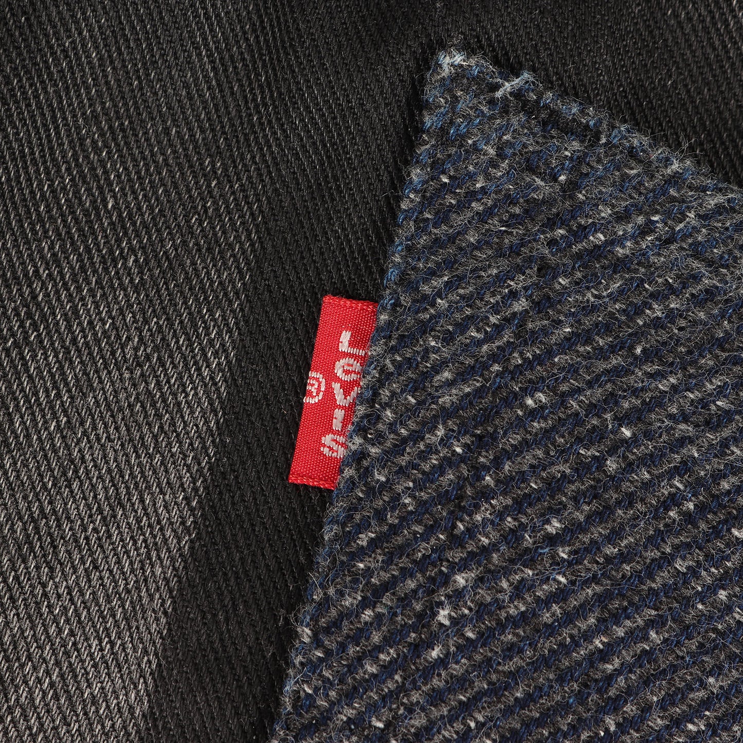 × Levi's フェード ヴィンテージ加工 パッチワーク 刺繍 スリム ストレート デニム パンツ