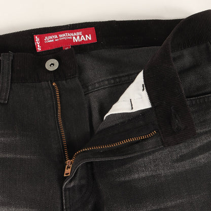 × Levi's フェード ヴィンテージ加工 パッチワーク 刺繍 スリム ストレート デニム パンツ