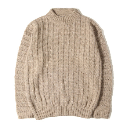 80s DEADSTOCK ボトルネック アルパカ ニット セーター / LE COLLEZIONI