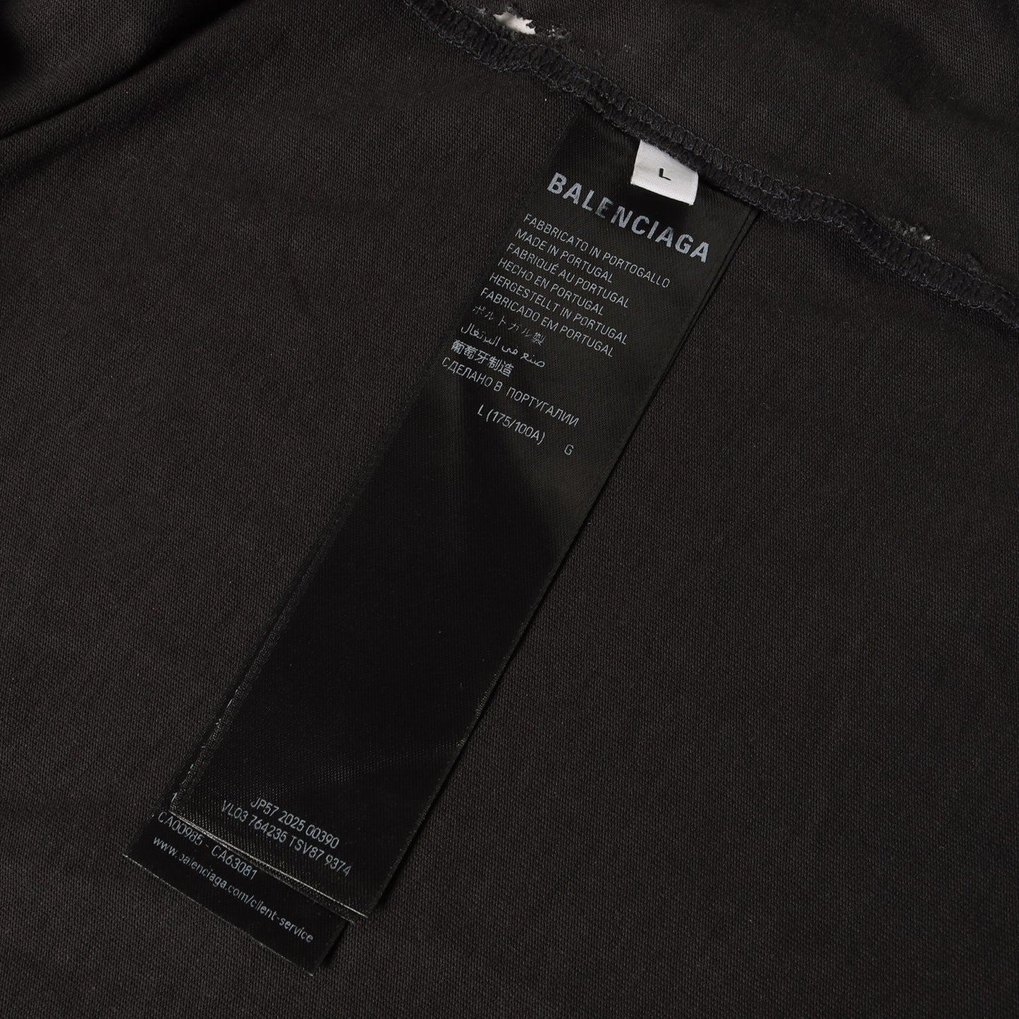 25AW Balenciaga Back Tシャツ ミディアムフィット