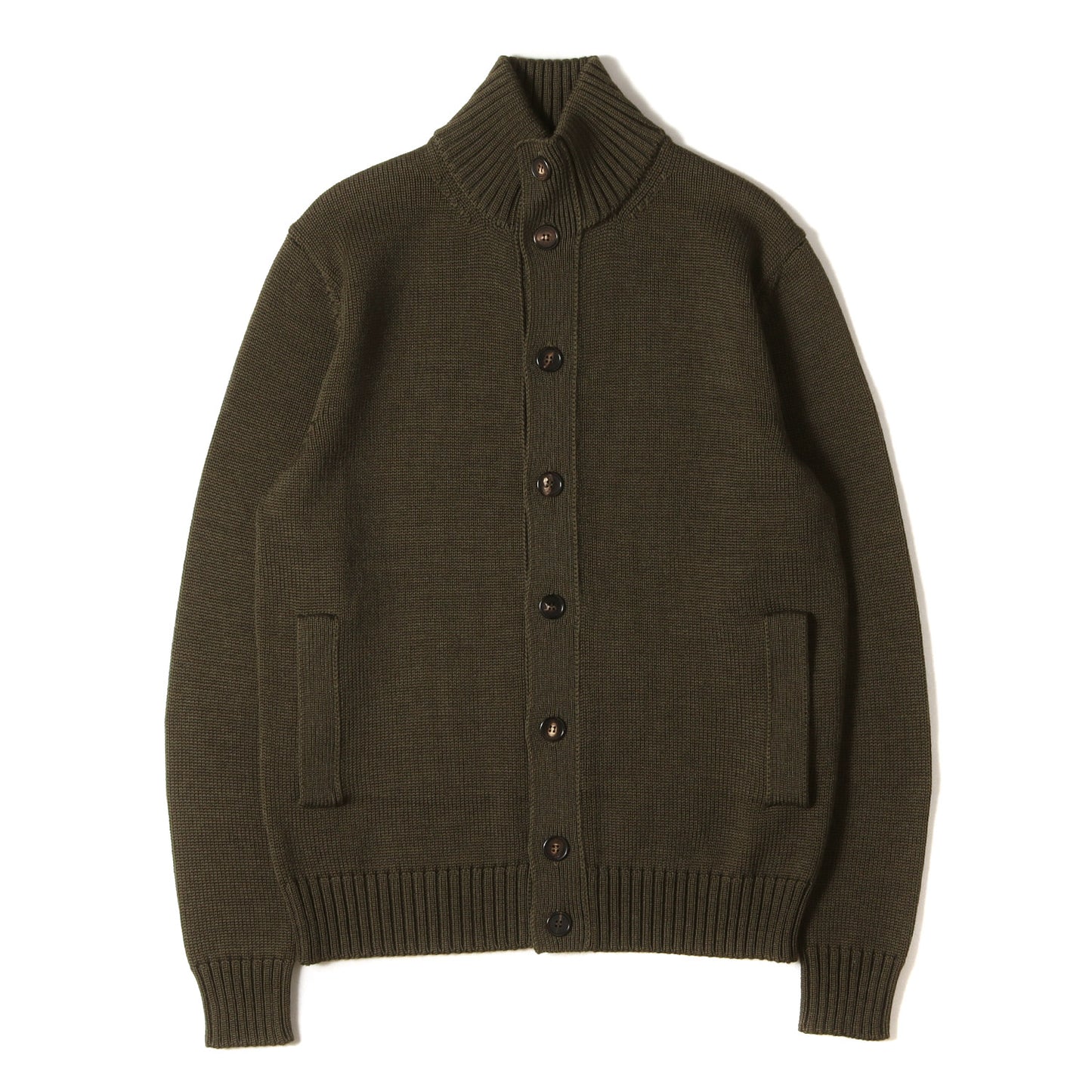 24AW スタンドカラー 5ゲージニット カーディガン (CHIOTO)