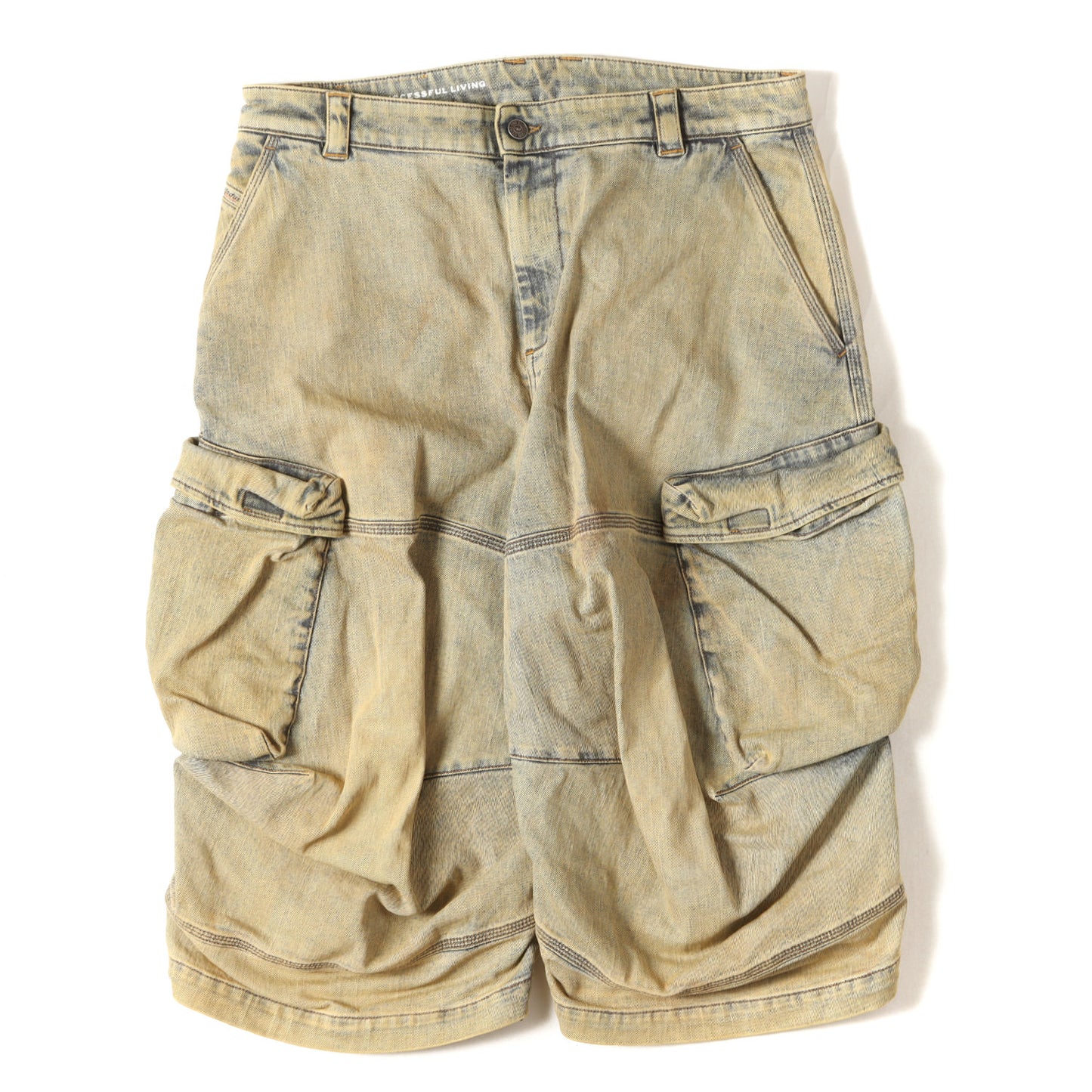 24SS 日本限定 ヴィンテージ加工 デニム クロップド パンツ (JP-D-ARNE-SHORT-A CALZONCINI)