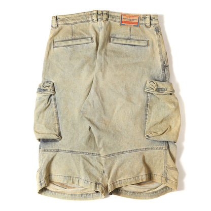 24SS 日本限定 ヴィンテージ加工 デニム クロップド パンツ (JP-D-ARNE-SHORT-A CALZONCINI)