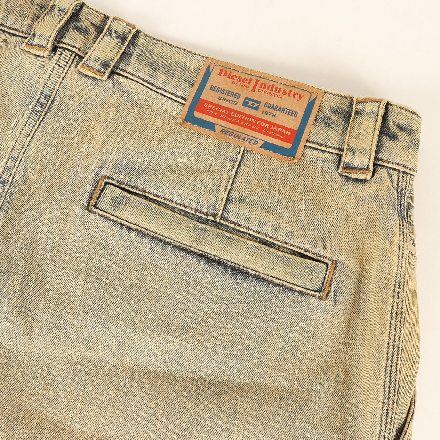 24SS 日本限定 ヴィンテージ加工 デニム クロップド パンツ (JP-D-ARNE-SHORT-A CALZONCINI)