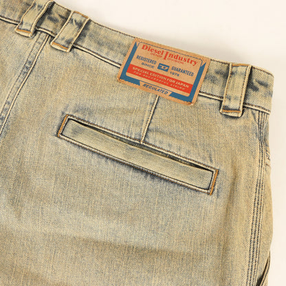 24SS 日本限定 ヴィンテージ加工 デニム クロップド パンツ (JP-D-ARNE-SHORT-A CALZONCINI)