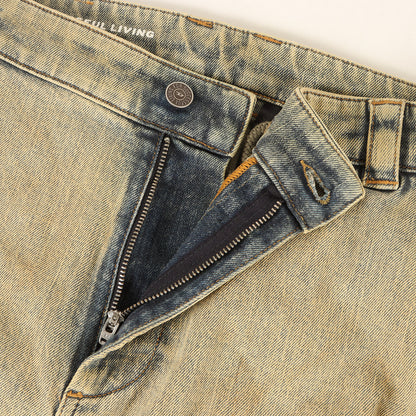 24SS 日本限定 ヴィンテージ加工 デニム クロップド パンツ (JP-D-ARNE-SHORT-A CALZONCINI)