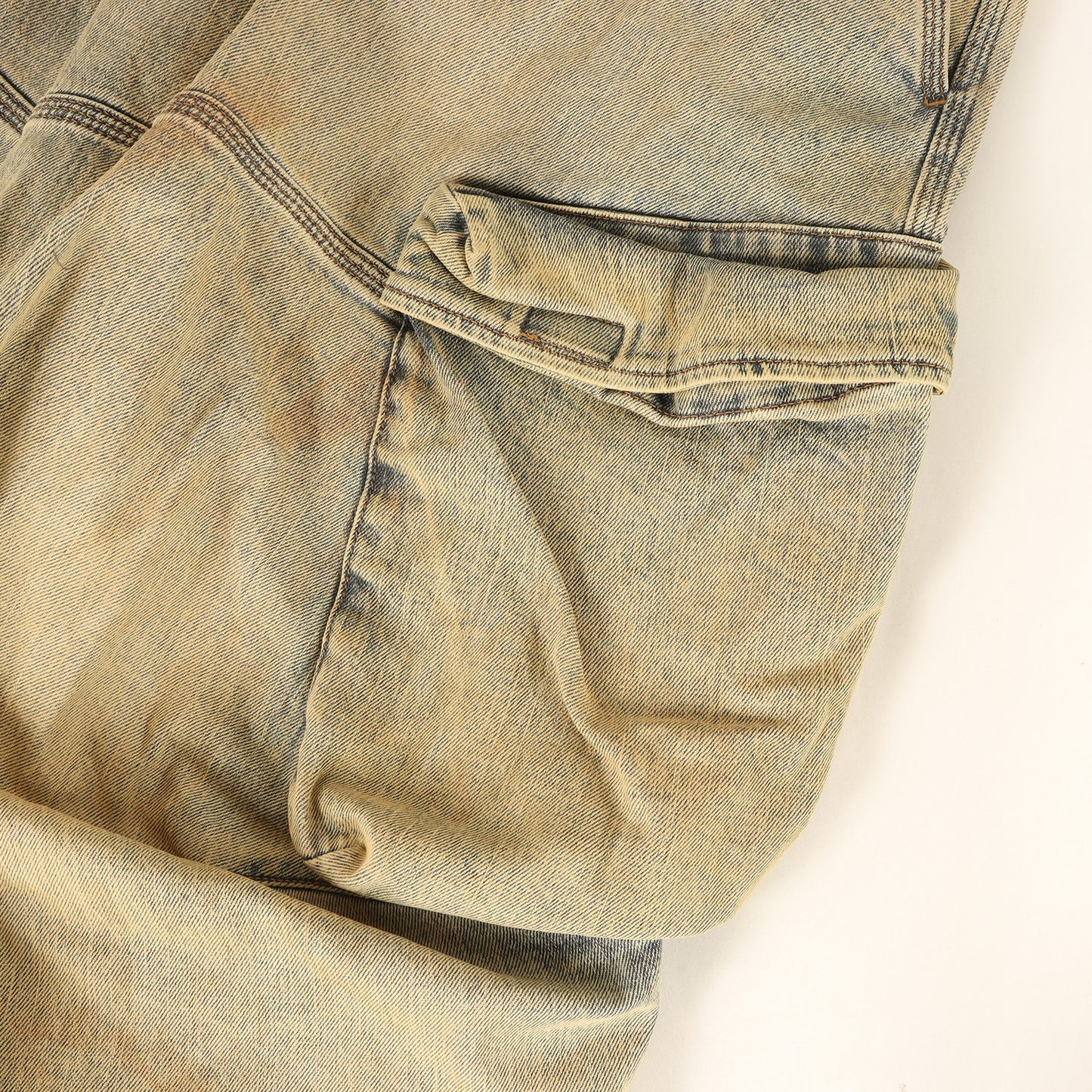 24SS 日本限定 ヴィンテージ加工 デニム クロップド パンツ (JP-D-ARNE-SHORT-A CALZONCINI)
