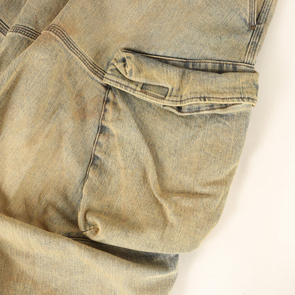 24SS 日本限定 ヴィンテージ加工 デニム クロップド パンツ (JP-D-ARNE-SHORT-A CALZONCINI)