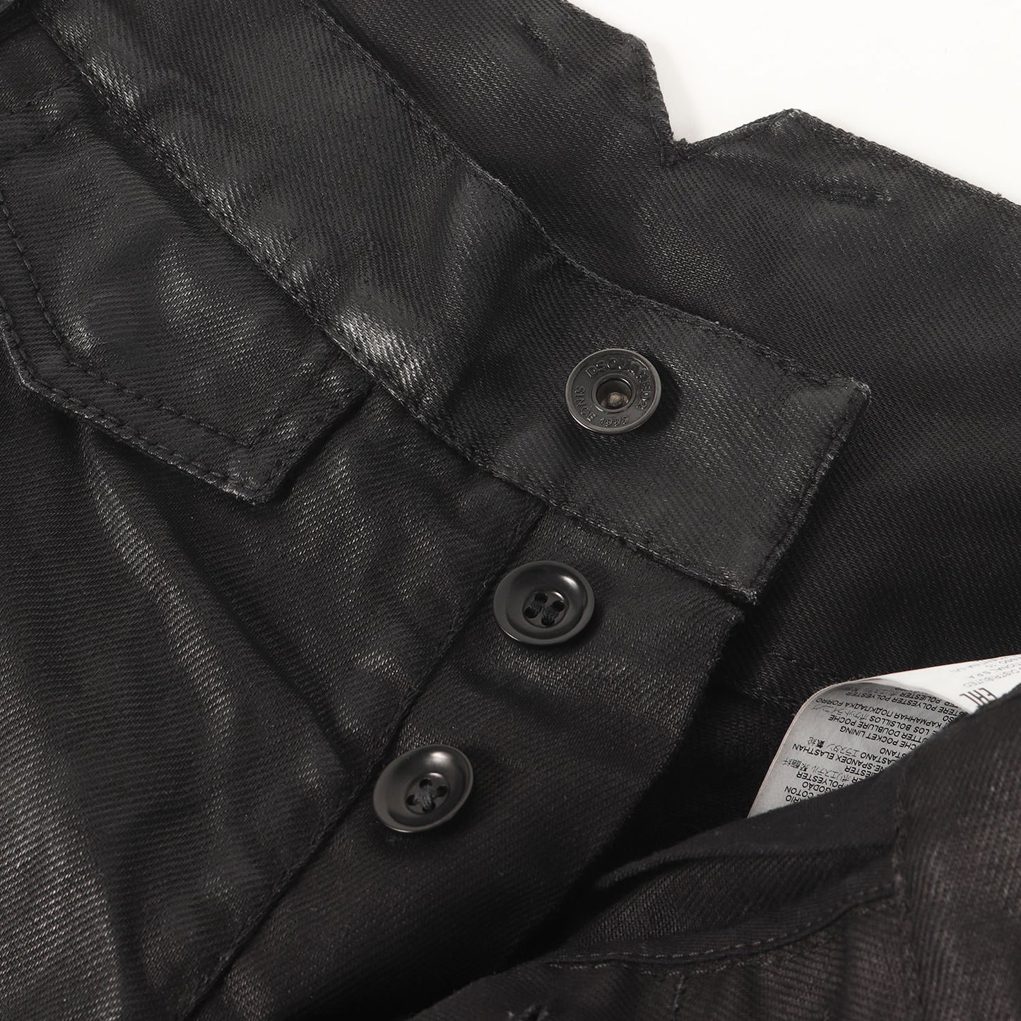 22AW コーティング加工 ワンタック デニム スラックス パンツ