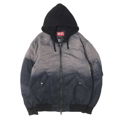 23AW フェード加工 フーデッド ミリタリー ボンバージャケット (J-COMMON)