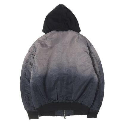 23AW フェード加工 フーデッド ミリタリー ボンバージャケット (J-COMMON)