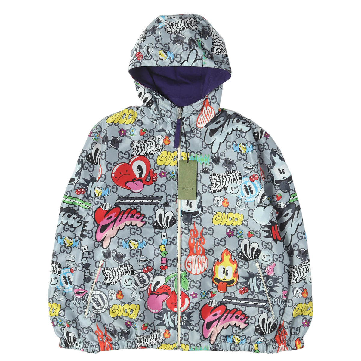 24SS × Hattie Stewart リバーシブル フーデッド ジップブルゾン (Reversible Cotton Ripstop Jacket)