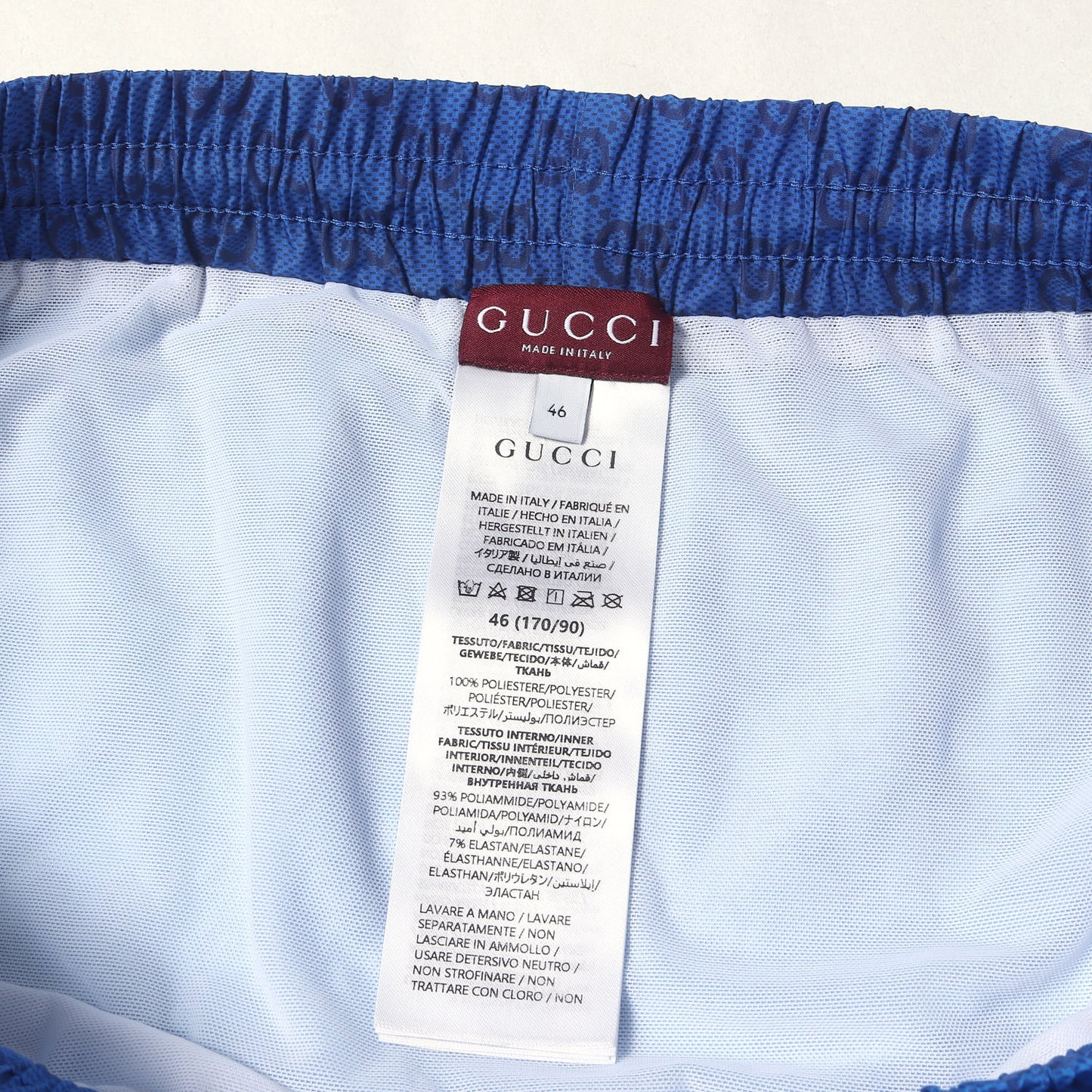 25SS グラデーションGG ボード ショーツ (Printed technical poplin swim shorts)