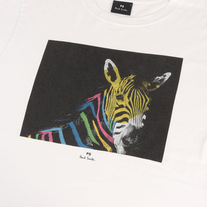 ゼブラ グラフィック ロゴ Tシャツ