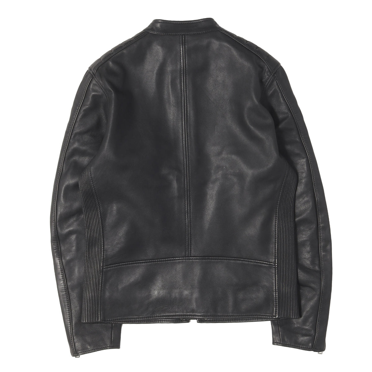 ロゴワッペン ラムレザー ライダース バイカー ジャケット (L-QUAD JACKET)