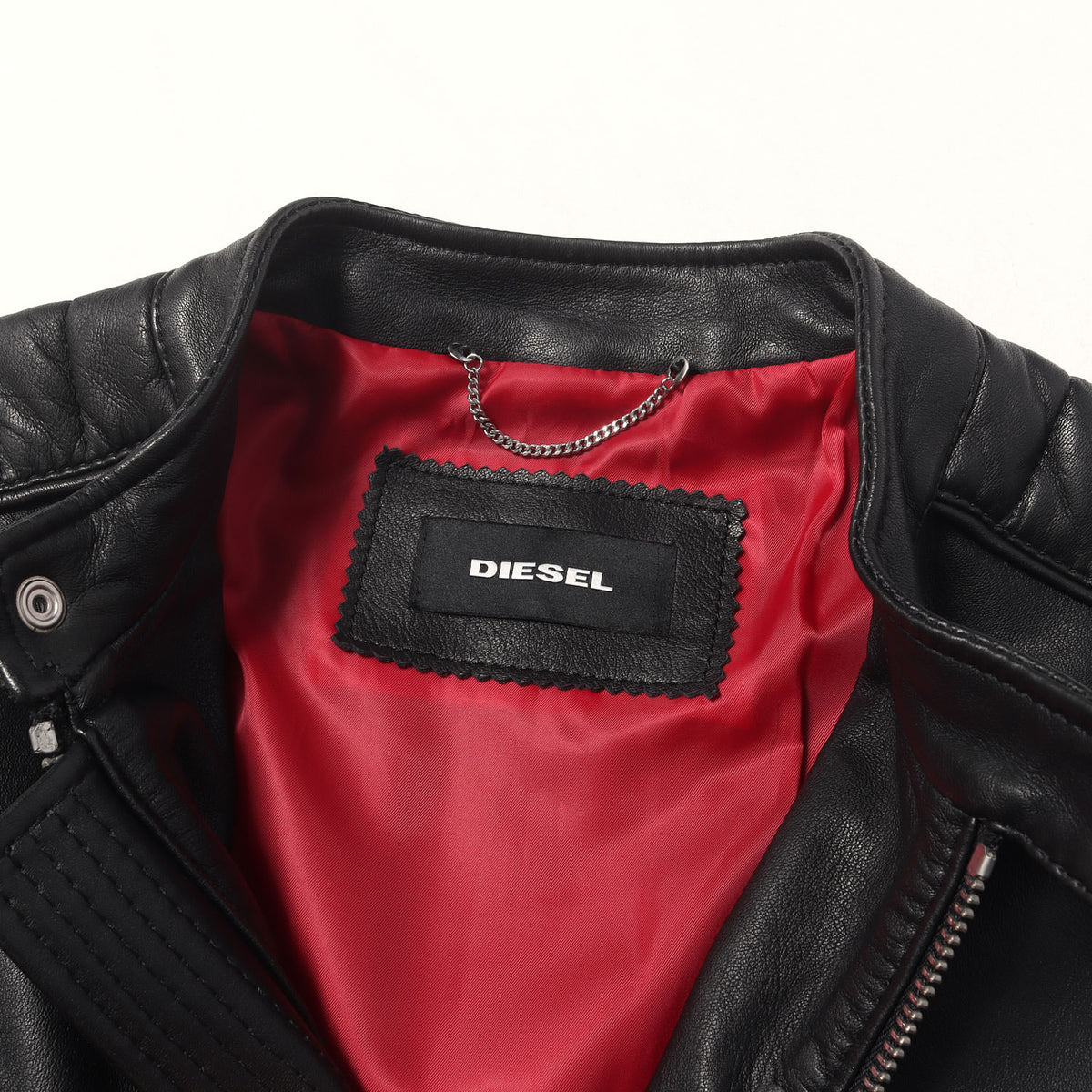 ロゴワッペン ラムレザー ライダース バイカー ジャケット (L-QUAD JACKET)