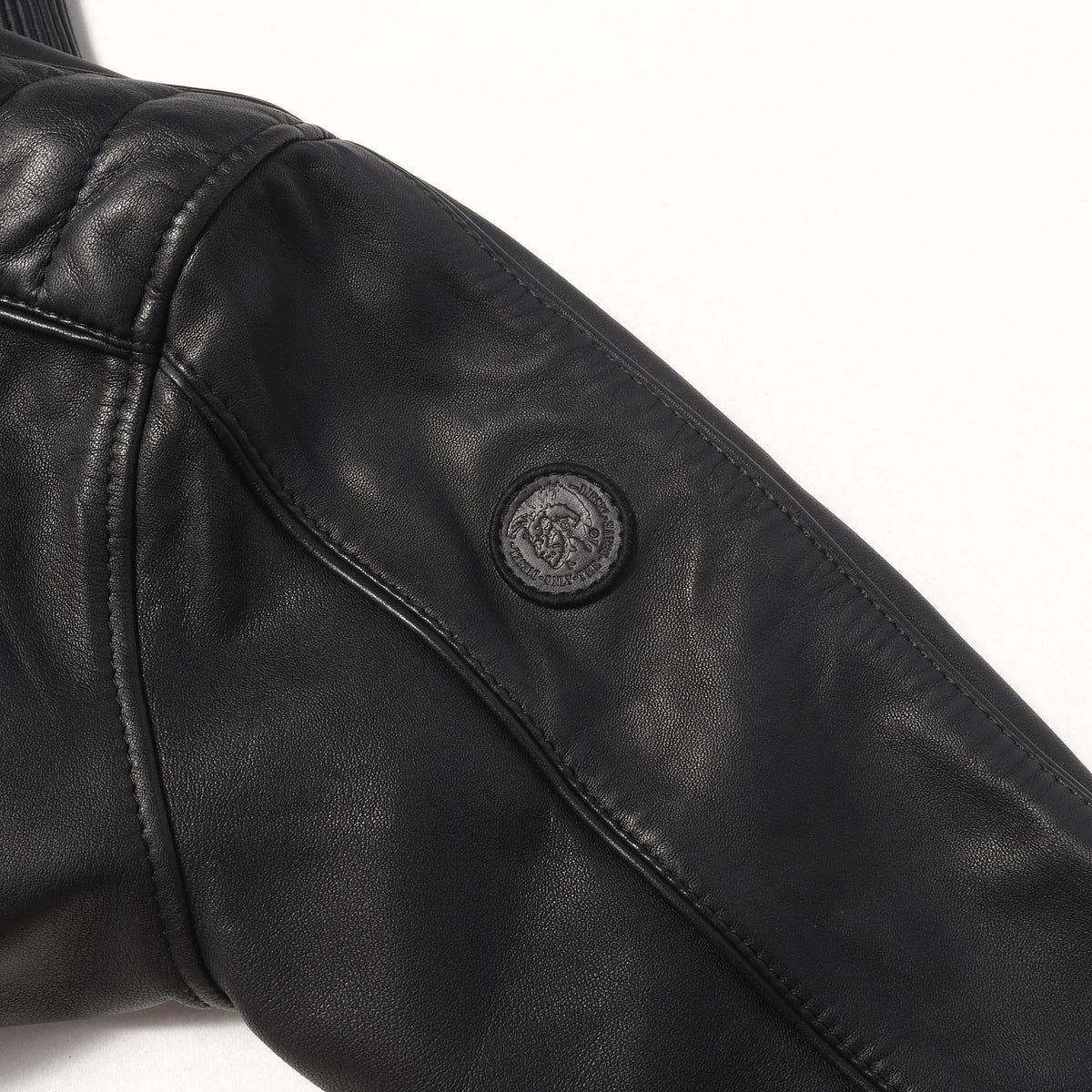 ロゴワッペン ラムレザー ライダース バイカー ジャケット (L-QUAD JACKET)