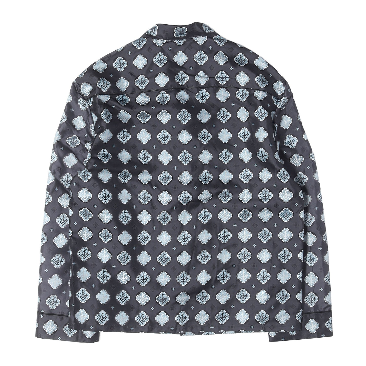 23SS モノグラムジャガード シルク パジャマシャツ