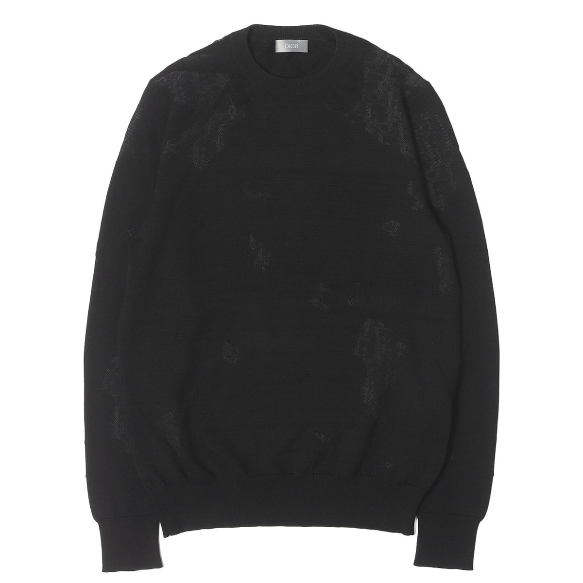 オパール加工 オブリーク ニット セーター (DIOR OBLIQUE DEVORE SWEATER)