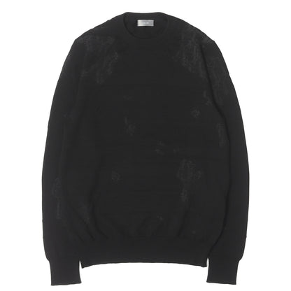 オパール加工 オブリーク ニット セーター (DIOR OBLIQUE DEVORE SWEATER)