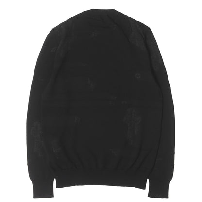 オパール加工 オブリーク ニット セーター (DIOR OBLIQUE DEVORE SWEATER)