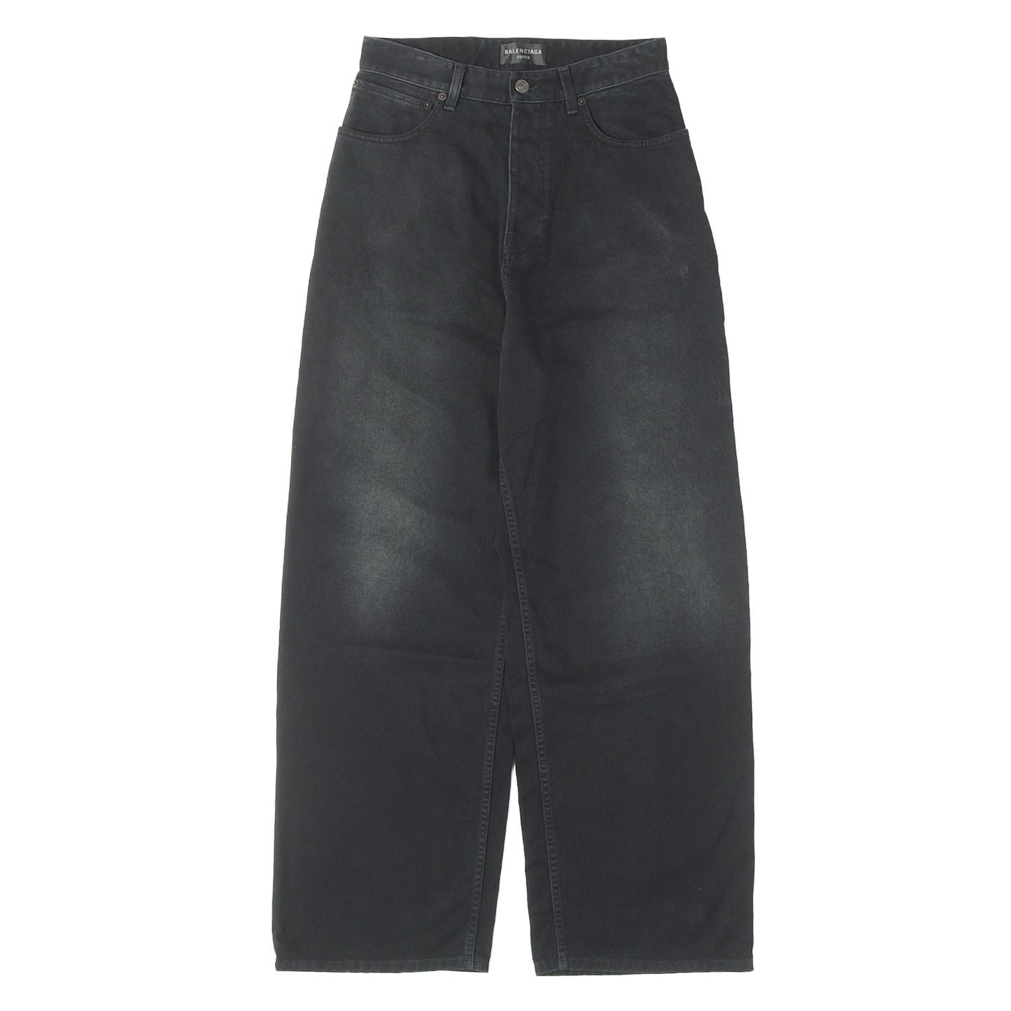 23SS フェード加工 ブラックデニム バギーパンツ (Baggy Soft Denim Pants) / UNISEX