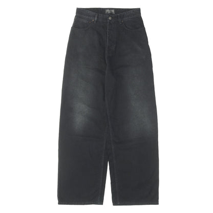 23SS フェード加工 ブラックデニム バギーパンツ (Baggy Soft Denim Pants) / UNISEX