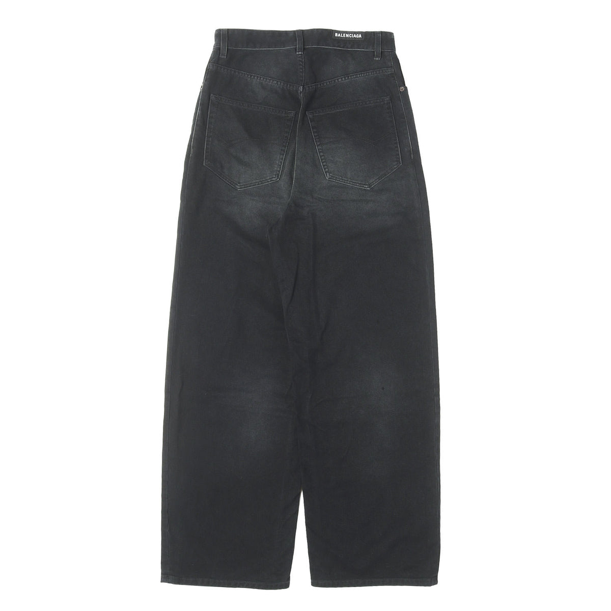 23SS フェード加工 ブラックデニム バギーパンツ (Baggy Soft Denim Pants) / UNISEX