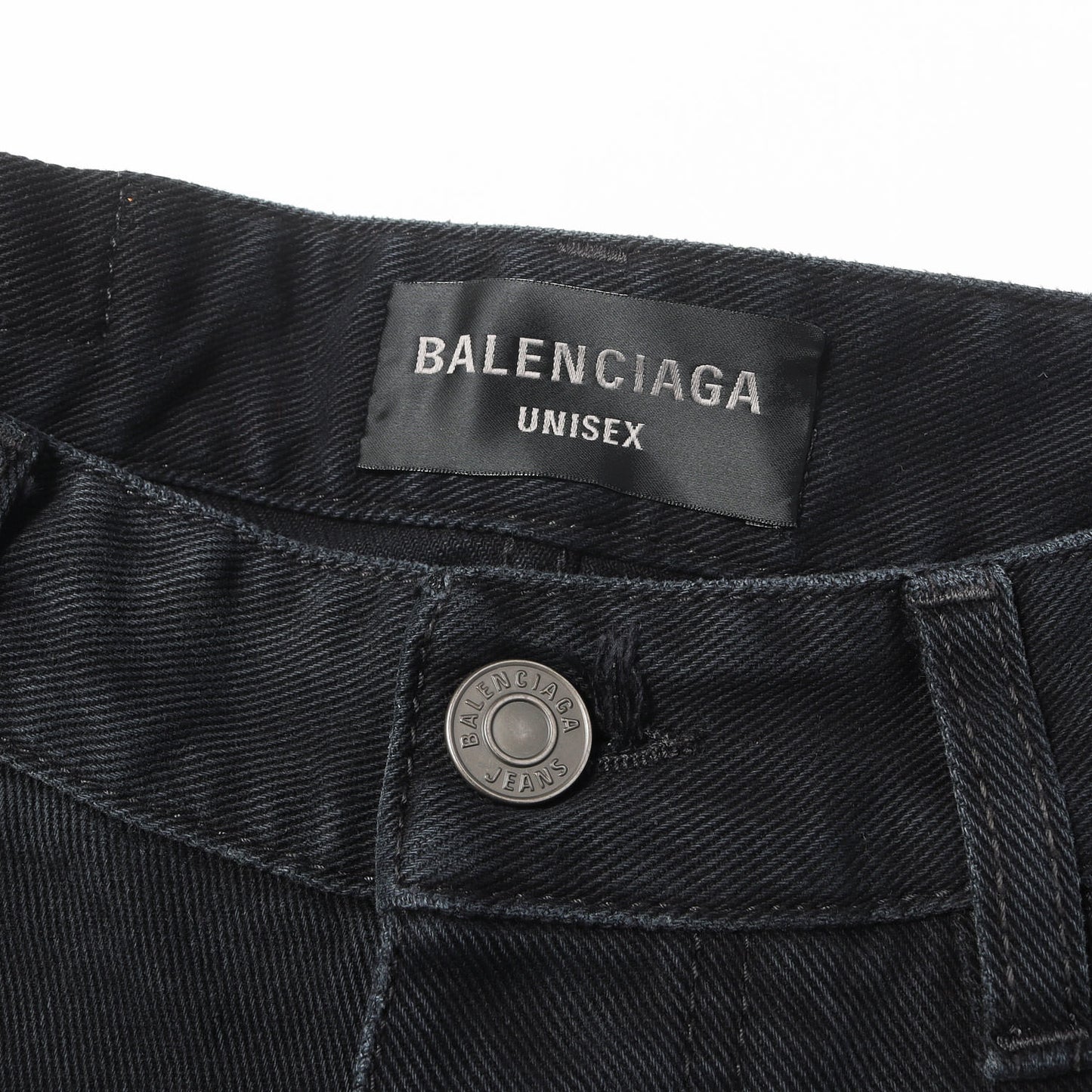 23SS フェード加工 ブラックデニム バギーパンツ (Baggy Soft Denim Pants) / UNISEX