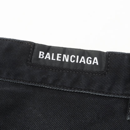23SS フェード加工 ブラックデニム バギーパンツ (Baggy Soft Denim Pants) / UNISEX