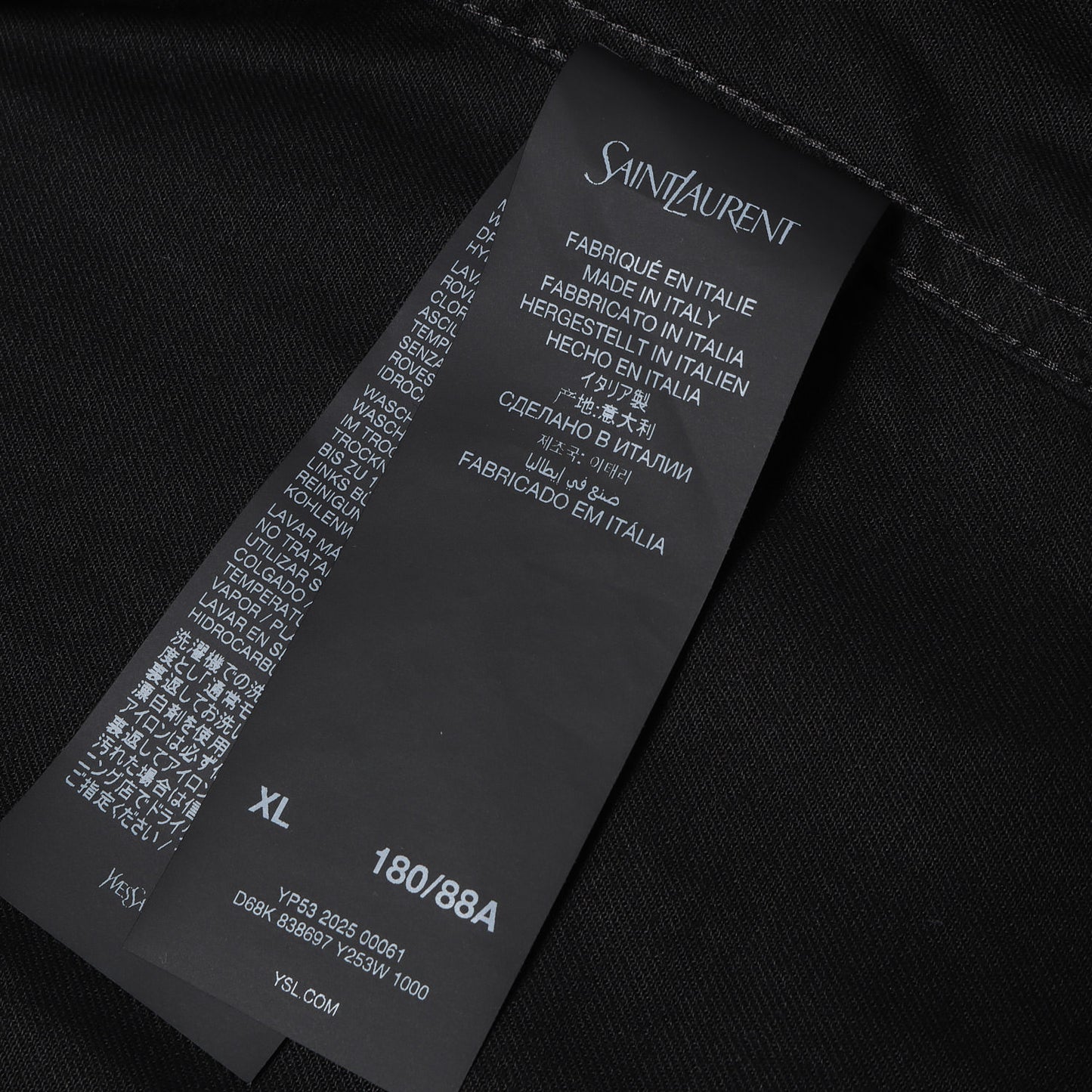 25SS カサンドラロゴ刺繍 デニムシャツ (CASSANDRE OVERSHIRT IN COTTON LINEN GABARDINE)