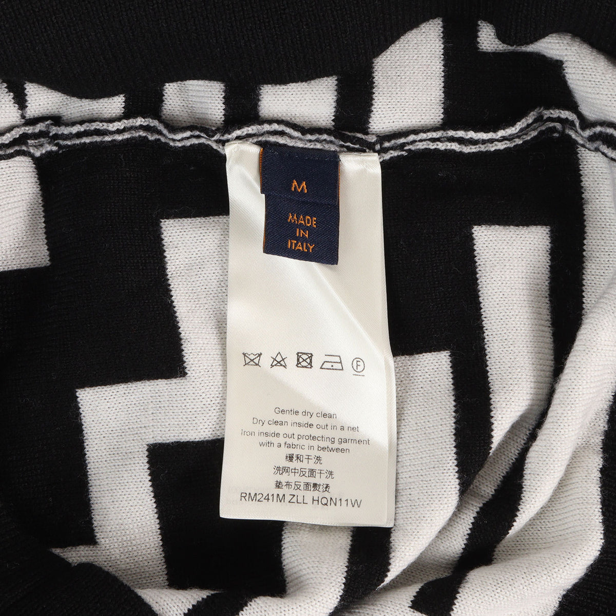 24SS LVロゴジャガード スキー ニット セーター (Jacquard Wool Pullover)