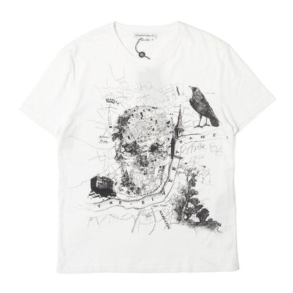 スカル グラフィック Tシャツ (London Map Print T-Shirt)