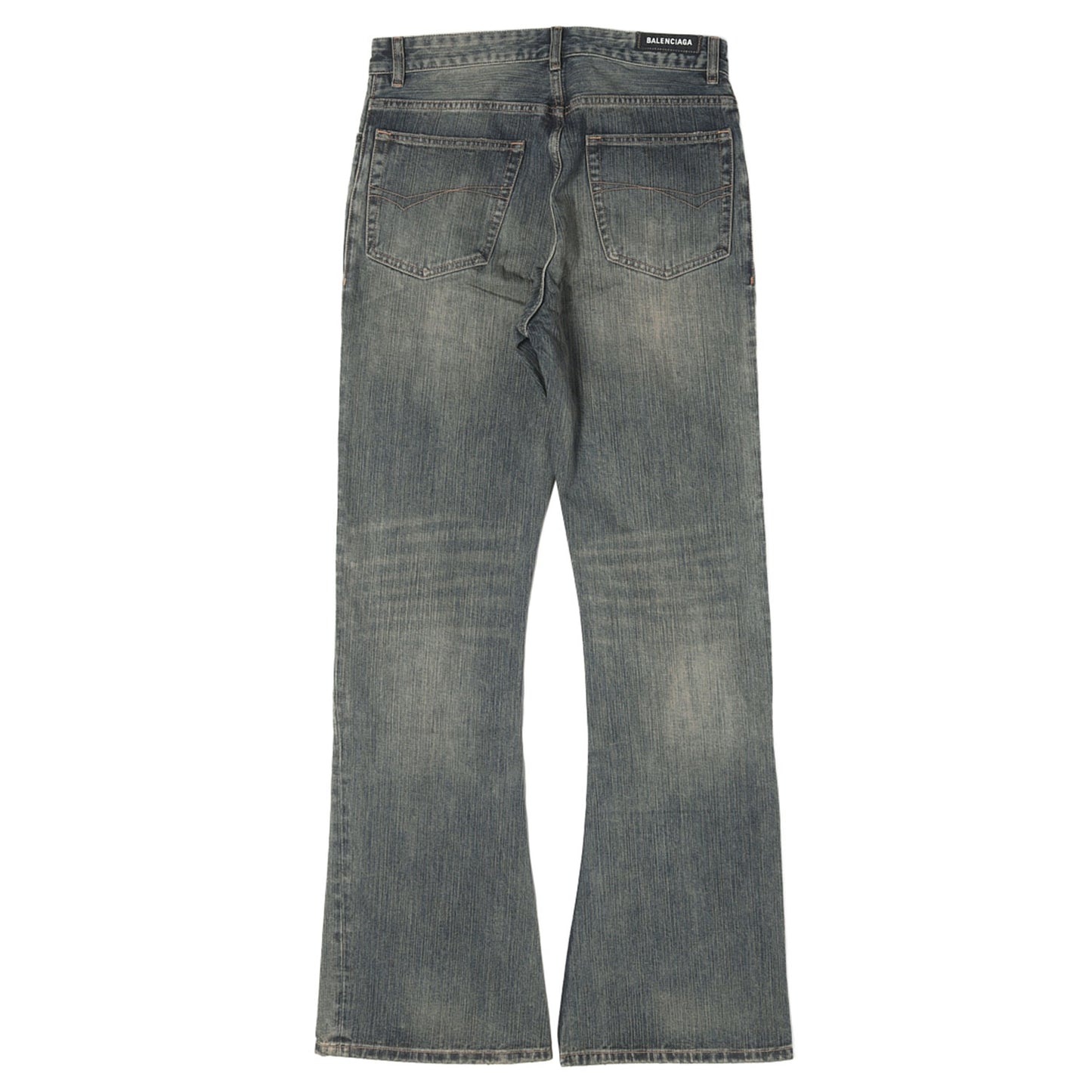 23AW ヴィンテージ ウォッシュド加工 ブーツカット スラブデニム パンツ