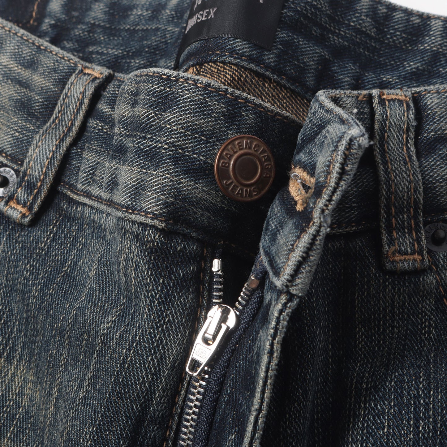 23AW ヴィンテージ ウォッシュド加工 ブーツカット スラブデニム パンツ