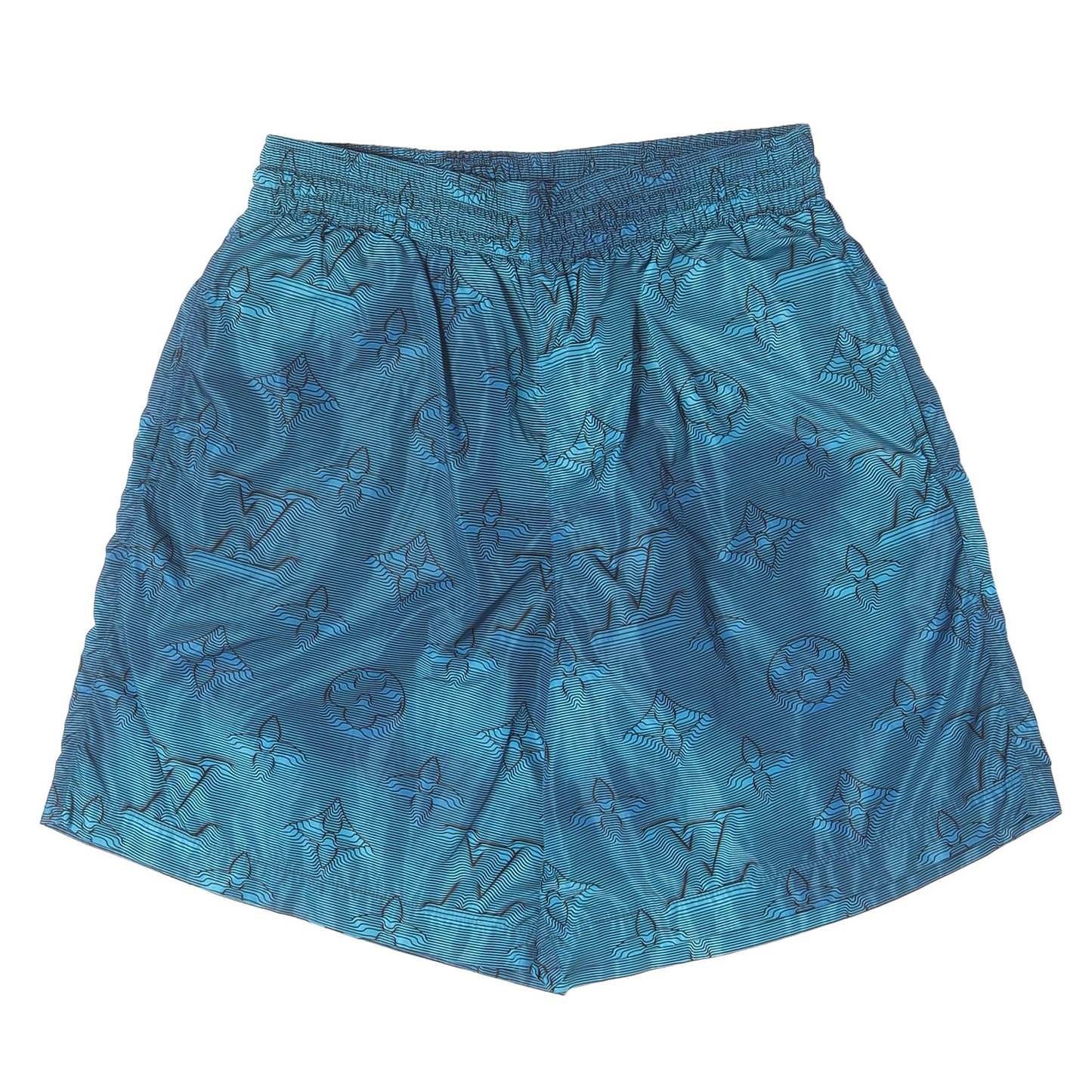 22SS メッシュライニング グラフィックモノグラム ボードショーツ (Graphic Print Nylon Shorts)