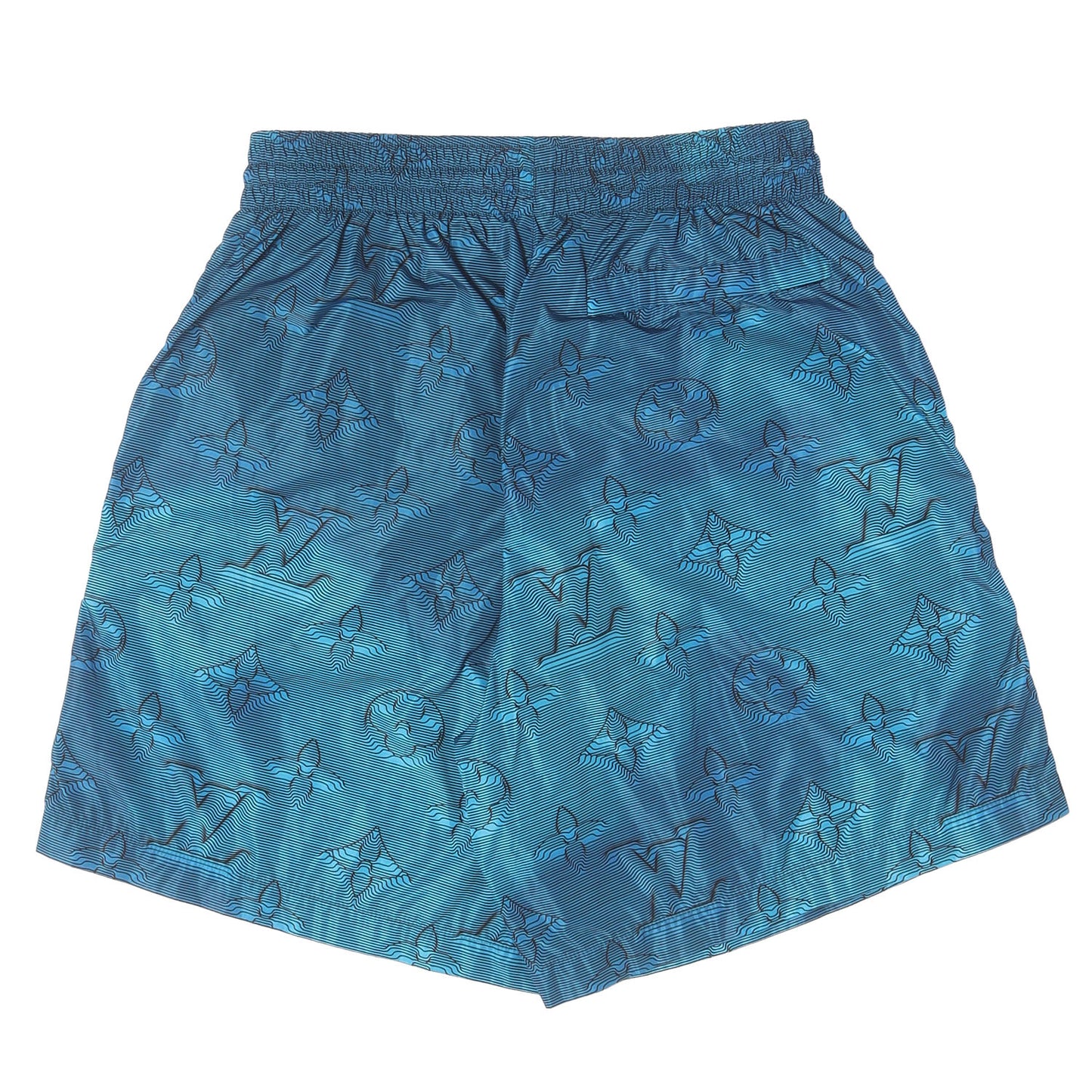 22SS メッシュライニング グラフィックモノグラム ボードショーツ (Graphic Print Nylon Shorts)