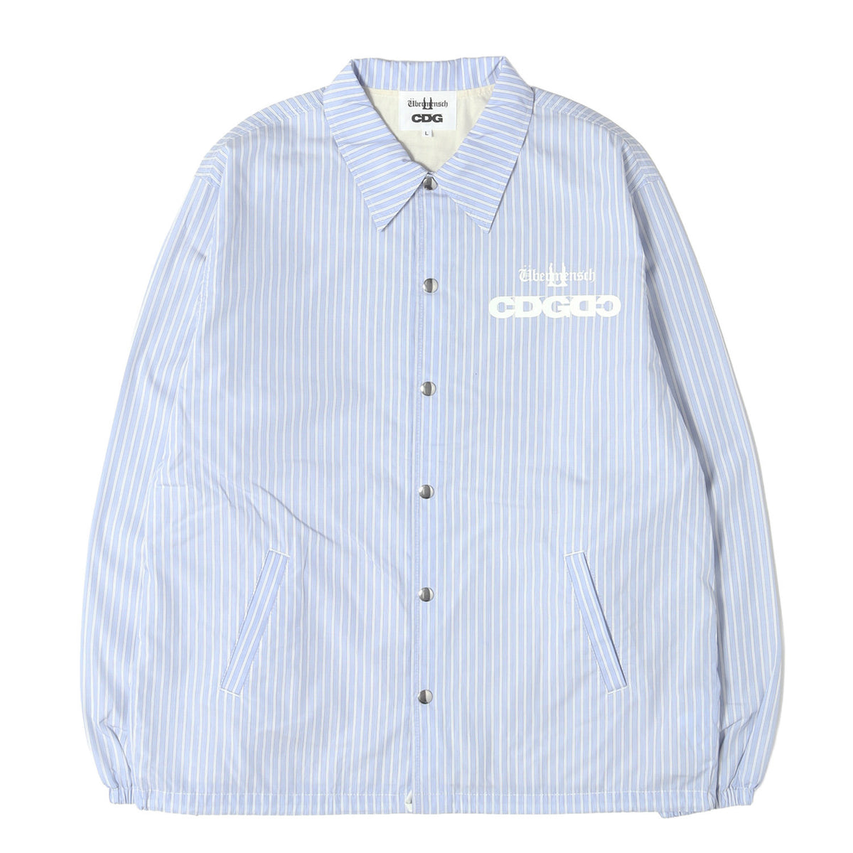 25AW CDG × G-DRAGON Ubermensch Collection ストライプ コーチジャケット (CLASSIC COACH JACKET)