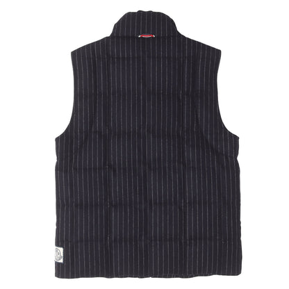 ストライプ ウールフラノ ダウンベスト (GILET) / MADE IN ITALY