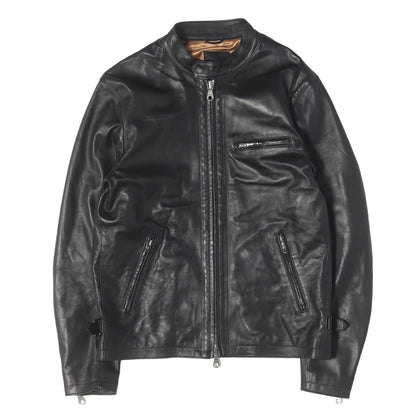 ラムナッパ レザー シングル ライダースジャケット