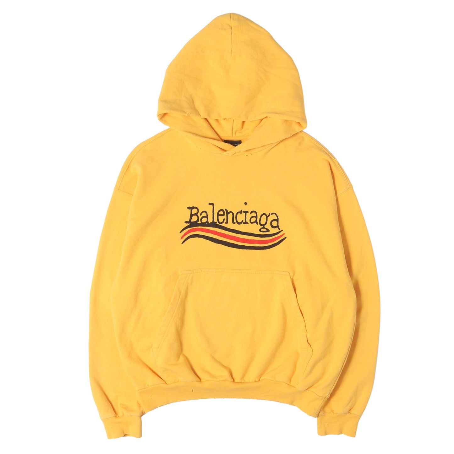 23SS デストロイ加工 キャンペーンロゴ スウェット パーカー (POLITICAL CAMPAIGN DESTROYED HOODIE)